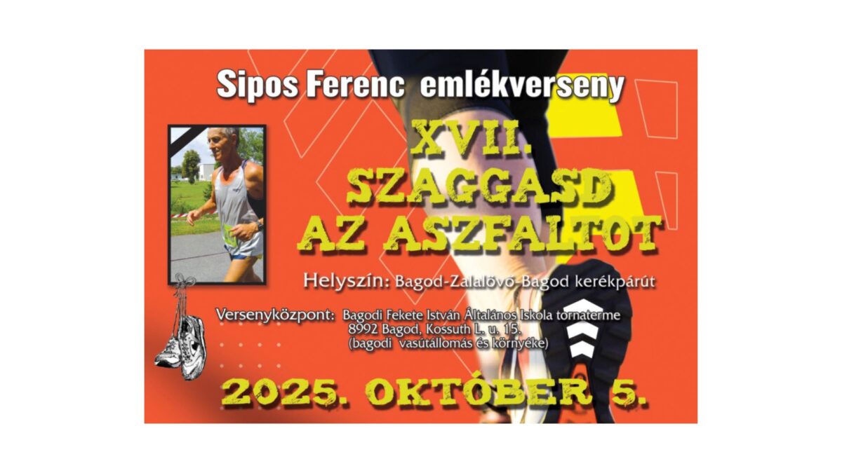 XV. Szaggasd az Aszfaltot! Sipos Ferenc Emlékverseny