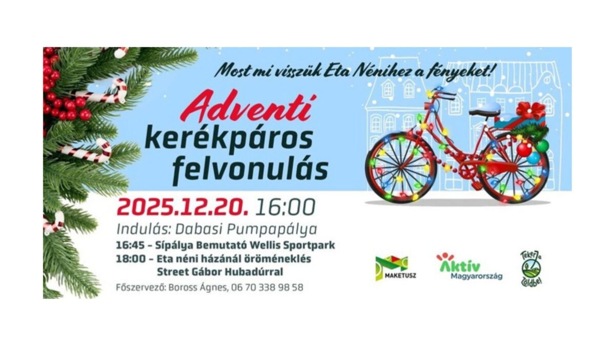 Adventi Kerékpáros Felvonulás és Öröméneklés Dabason