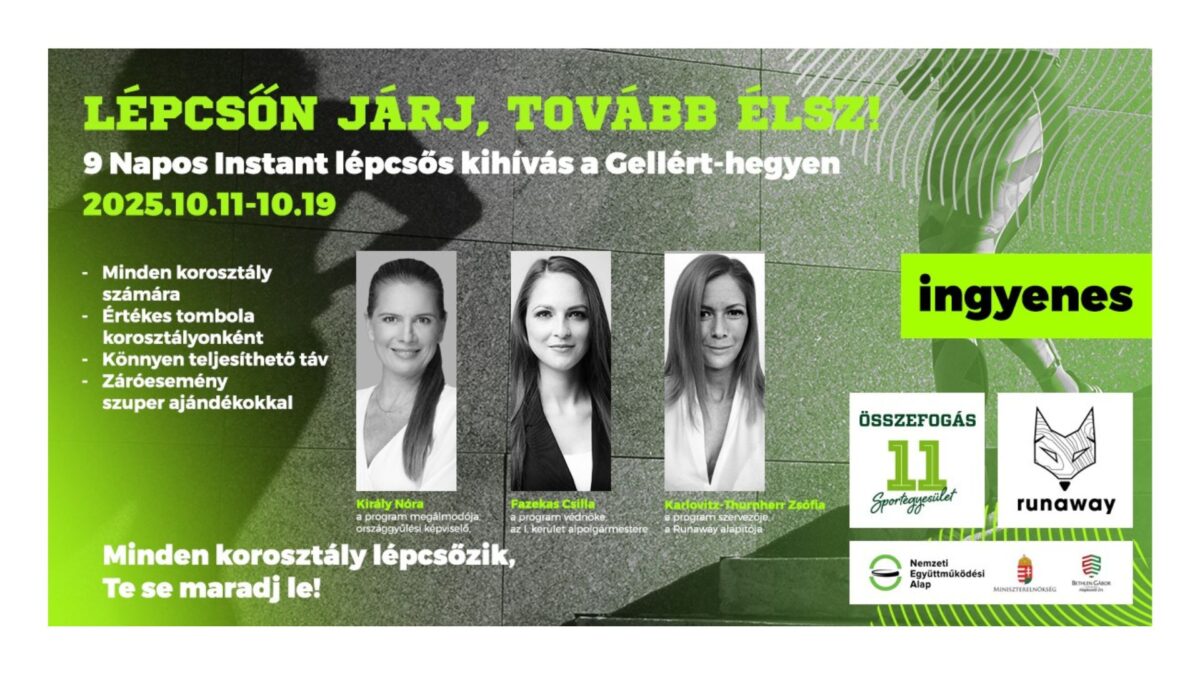 Lépcsőn járj, tovább élsz! – 9 napos ingyenes kihívás