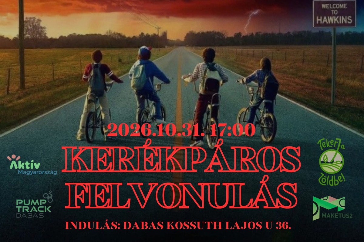 Kerékpáros Felvonulás - Tekerj Hawkinsba!