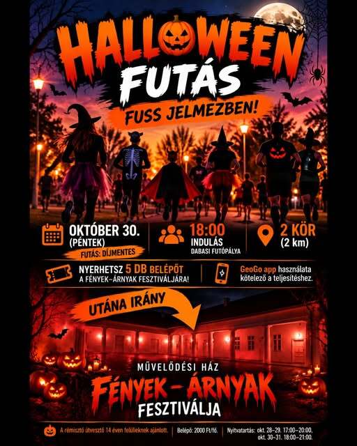 Halloween futás Dabason